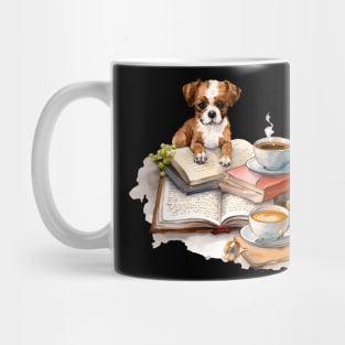 Books And Coffee And Dogs And Social Justice Mug